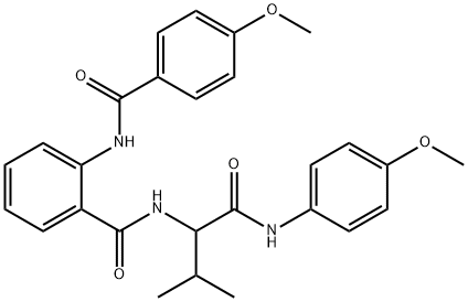 Benzamide, 2-[(4-methoxybenzoyl)amino]-N-[1-[[(4-methoxyphenyl)amino]carbonyl]-2-methylpropyl]- (9CI)