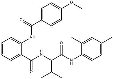 Benzamide, N-[1-[[(2,4-dimethylphenyl)amino]carbonyl]-2-methylpropyl]-2-[(4-methoxybenzoyl)amino]- (9CI)