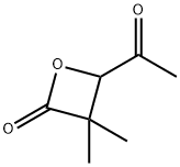 2-Oxetanone, 4-acetyl-3,3-dimethyl- (9CI)