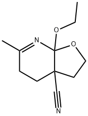 Furo[2,3-b]pyridine-3a(4H)-carbonitrile, 7a-ethoxy-2,3,5,7a-tetrahydro-6-methyl- (9CI)
