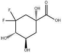 Cyclohexanecarboxylic acid, 3,3-difluoro-1,4,5-trihydroxy-, (1R,4S,5R)- (9CI)