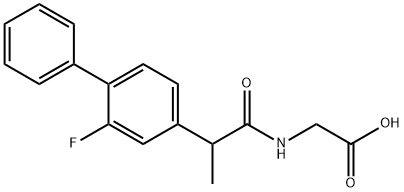 2-[2-(3-fluoro-4-phenylphenyl)propanoylamino]acetic acid