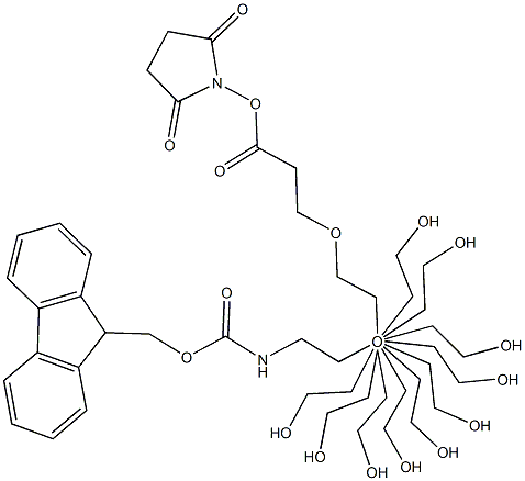 O-[2-(FMOC-氨基)-乙基]-O′-[3-(N-琥珀酰亚胺氧基)-3-氧代丙基]聚乙二醇 3000