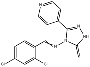 4-[(2,4-DICHLOROPHENYL)METHYLIDENEAMINO]-5-PYRIDIN-4-YL-2H-1,2,4-TRIAZOLE-3(4H)-THIONE