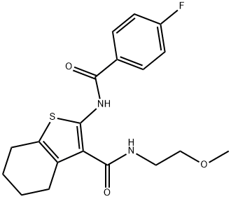 2-(4-fluorobenzamido)-N-(2-methoxyethyl)-4,5,6,7-tetrahydrobenzo[b]thiophene-3-carboxamide