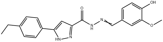 (E)-3-(4-ethylphenyl)-N-(4-hydroxy-3-methoxybenzylidene)-1H-pyrazole-5-carbohydrazide