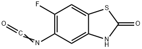 2(3H)-Benzothiazolone,6-fluoro-5-isocyanato-(9CI)