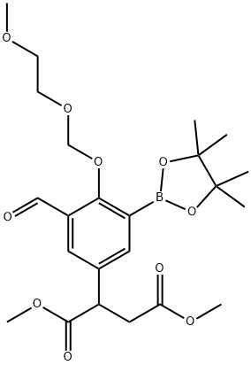 Butanedioic acid, 2-[3-forMyl-4-[(2-Methoxyethoxy)Methoxy]-5-(4,4,5,5-tetraMethyl-1,3,2-dioxaborolan-2-yl)phenyl]-, 1,4-diMethyl ester