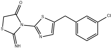 3-(5-(3-chlorobenzyl)thiazol-2-yl)-2-iminothiazolidin-4-one