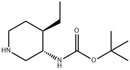 叔丁基((3S,4R)-4-甲基哌啶-3-基)氨基甲酸酯