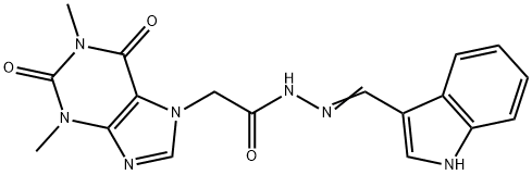 2-(1,3-dimethyl-2,6-dioxo-1,2,3,6-tetrahydro-7H-purin-7-yl)-N'-(1H-indol-3-ylmethylene)acetohydrazide