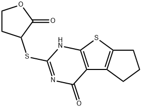 2-((2-oxotetrahydrofuran-3-yl)thio)-3,5,6,7-tetrahydro-4H-cyclopenta[4,5]thieno[2,3-d]pyrimidin-4-one