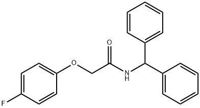 N-(diphenylmethyl)-2-(4-fluorophenoxy)acetamide