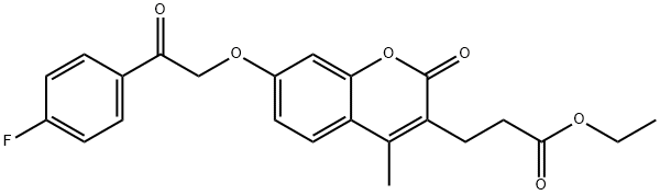 ethyl 3-[7-[2-(4-fluorophenyl)-2-oxoethoxy]-4-methyl-2-oxochromen-3-yl]propanoate