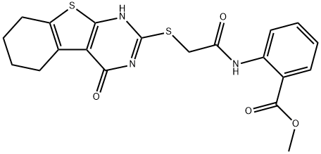 methyl 2-(2-((4-oxo-3,4,5,6,7,8-hexahydrobenzo[4,5]thieno[2,3-d]pyrimidin-2-yl)thio)acetamido)benzoate