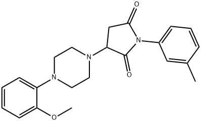 3-[4-(2-methoxyphenyl)piperazin-1-yl]-1-(3-methylphenyl)pyrrolidine-2,5-dione