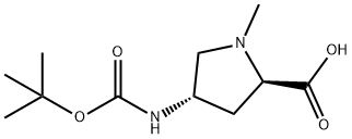 D-Proline, 4-[[(1,1-dimethylethoxy)carbonyl]amino]-1-methyl-, (4S)-