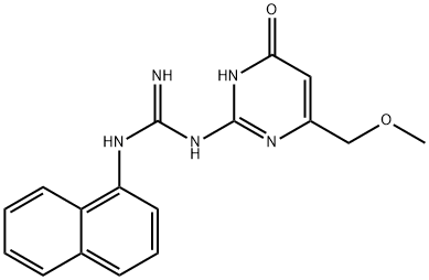 1-[6-(methoxymethyl)-4-oxo-1,4-dihydropyrimidin-2-yl]-3-naphthalen-1-ylguanidine