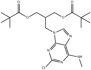 2,2-DIMETHYL-PROPIONIC ACID 3-(2-CHLORO-6-METHYLAMINOPURIN-9-YL)-2-(2,2-DIMETHYL-PROPIONYLOXYMETHYL)-PROPYL ESTER