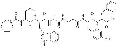 HEXAMETHYLENIMINOCARBONYL-LEU-DTRP-DALA-B-ALA-TYR-DPHE