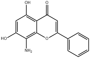 4H-1-Benzopyran-4-one,8-amino-5,7-dihydroxy-2-phenyl-(9CI)
