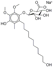 4-Hydroxy-2-(10-hydroxydecyl)-5,6-dimethoxy-3-methylphenyl β-D-Glucuronide Monosodium Salt
