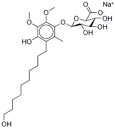 4-Hydroxy-3-(10-hydroxydecyl)-5,6-dimethoxy-2-methylphenyl β-D-Glucuronide Monosodium Salt