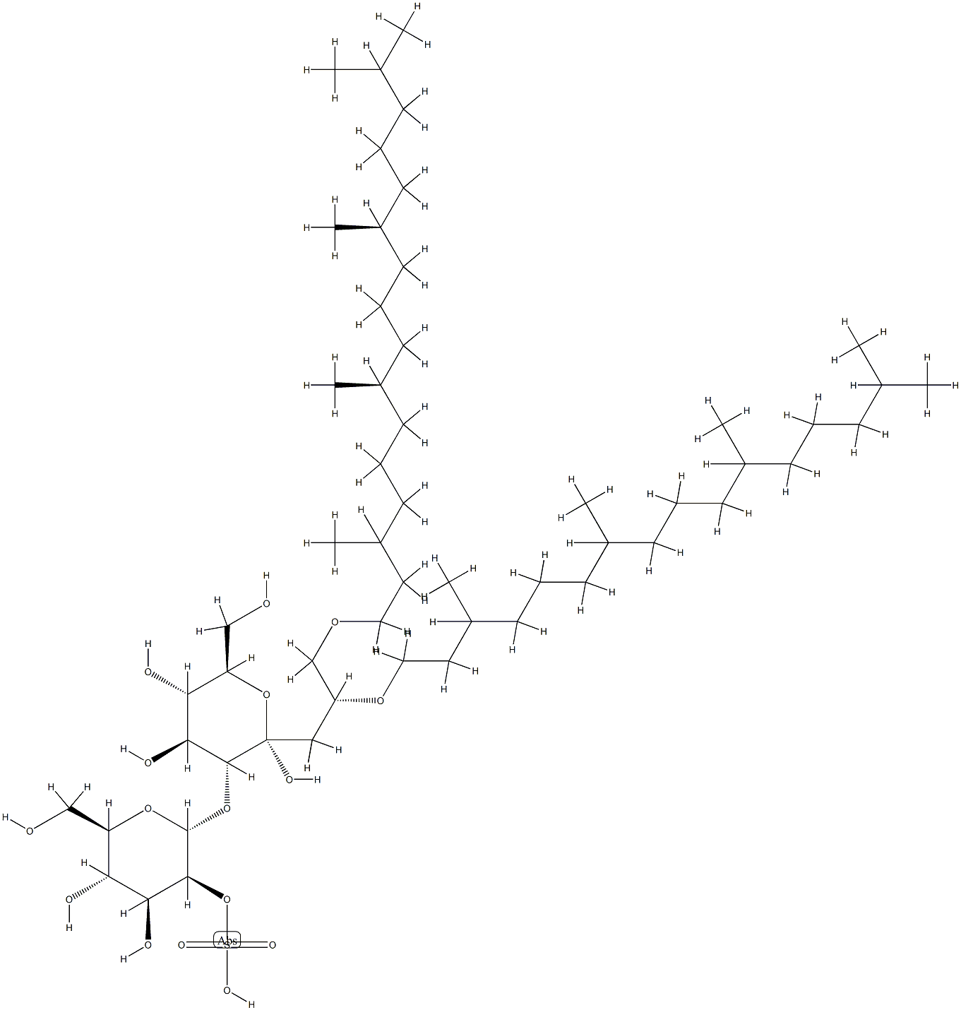 2,3-di-O-phytanyl-1-O-(mannopyranosyl-(2-sulfate)-(1-2)-glucopyranosyl)-sn-glycerol