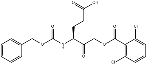 N-benzyloxycarbonyl-3-amino-5-carboxy-2-oxopent-1-yl 2,6-dichlorobenzoate