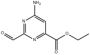 4-Pyrimidinecarboxylicacid,6-amino-2-formyl-,ethylester(9CI)