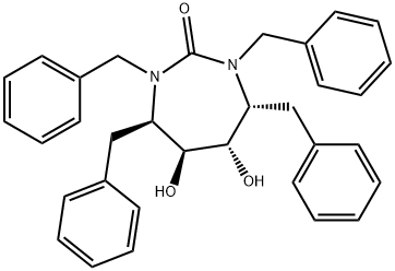 (4R,5S,6S,7R)-1,3,4,7-tetrabenzyl-5,6-dihydroxy-1,3-diazepan-2-one