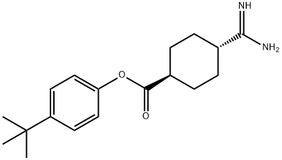4-amidinocyclohexanecarboxylic acid 4-tert-butylphenyl ester