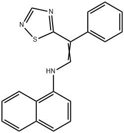 1-(Naphth-1-ylamino)-2-phenyl-2-(1,2,4-thiazol-5-yl)ethene