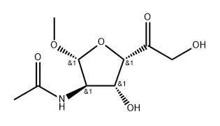 .beta.-D-xylo-Hexofuranosid-5-ulose, methyl 2-(acetylamino)-2-deoxy-