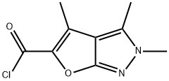 2H-Furo[2,3-c]pyrazole-5-carbonyl chloride, 2,3,4-trimethyl- (9CI)