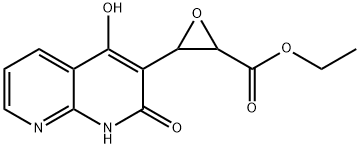 Oxiranecarboxylic acid, 3-(1,2-dihydro-4-hydroxy-2-oxo-1,8-naphthyridin-3-yl)-, ethyl ester (9CI)