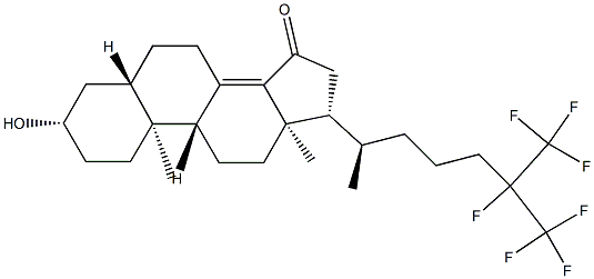 3-hydroxy-25,26,26,26,27,27,27-heptafluoro-5-cholest-8(14)-en-15-one
