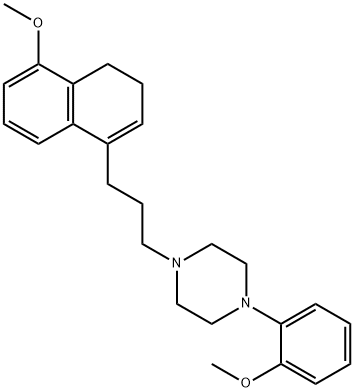 4-(3-(1,2-dihydro-8-methoxynaphthalen-4-yl)-n-propyl)-1-(2-pyridyl)piperazine