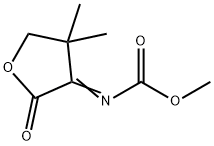 Carbamic  acid,  (dihydro-4,4-dimethyl-2-oxo-3(2H)-furanylidene)-,  methyl  ester  (9CI)