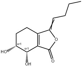 1(3H)-Isobenzofuranone, 3-butylidene-4,5,6,7-tetrahydro-6,7-dihydroxy- , cis-