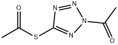 Ethanethioic  acid,  S-(2-acetyl-2H-tetrazol-5-yl)  ester