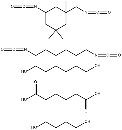 Hexanedioic acid, polymer with 1,4-butanediol, 1,6-diisocyanatohexane, 1,6-hexanediol and 5-isocyanato-1-(isocyanatomethyl)-1,3,3-trimethylcyclohexane