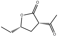 2(3H)-Furanone, 3-acetyl-5-ethyldihydro-, cis- (9CI)