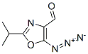 4-Oxazolecarboxaldehyde,  5-azido-2-(1-methylethyl)-