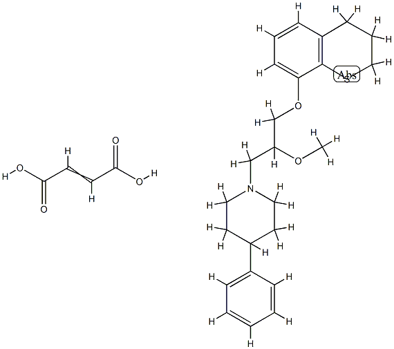 but-2-enedioic acid, 1-(2-methoxy-3-thiochroman-8-yloxy-propyl)-4-phen yl-piperidine
