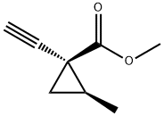 Cyclopropanecarboxylic acid, 1-ethynyl-2-methyl-, methyl ester, cis- (9CI)