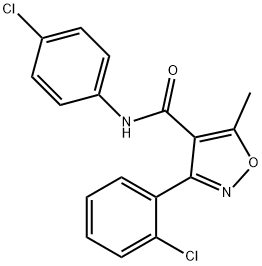 3-(2-chlorophenyl)-N-(4-chlorophenyl)-5-methylisoxazole-4-carboxamide