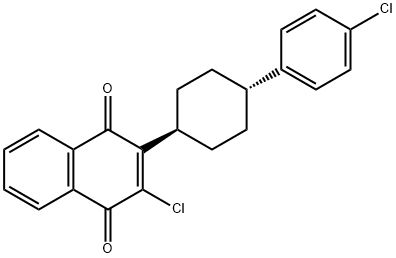 反式-2-氯-3-[4-(4-氯苯基)环己基]-1,4-萘二酮