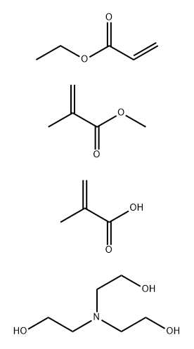 2-Propenoic acid, 2-methyl-, polymer with ethyl 2-propenoate and methyl 2-methyl-2-propenoate, compd. with 2,2,2-nitrilotrisethanol