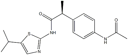 (2S)-2-[4-(乙酰基氨基)苯基]-N-(5-异丙基噻唑-2-基)丙酰胺